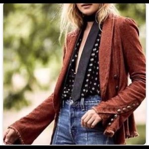 Free People, Rust colored blazer